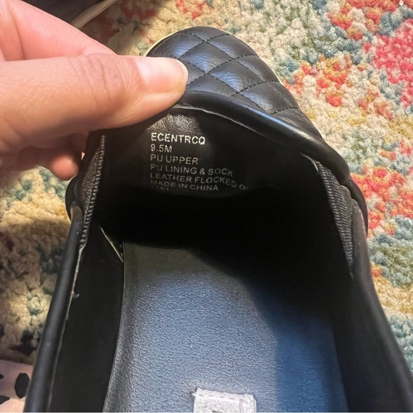 Steve Madden Black Quilted Loafers 9.5 M - Picture 7 of 7